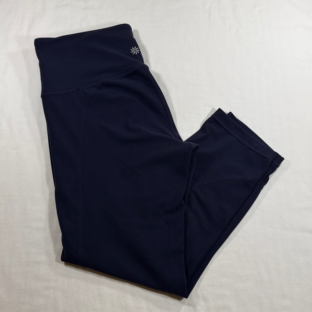 Athleta Navy Blue Capris - Picture 2 of 8
